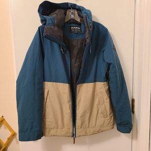 Dakine Juniper Snow Ski Teal Tan Jacket Small Womens